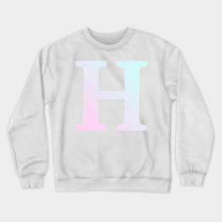 The Letter H Cool Colors Design Crewneck Sweatshirt